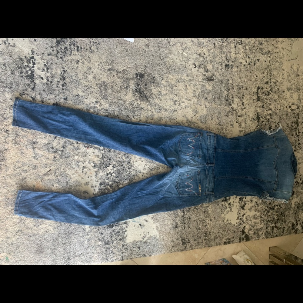 Denim Jumpsuit Brand Met View 3